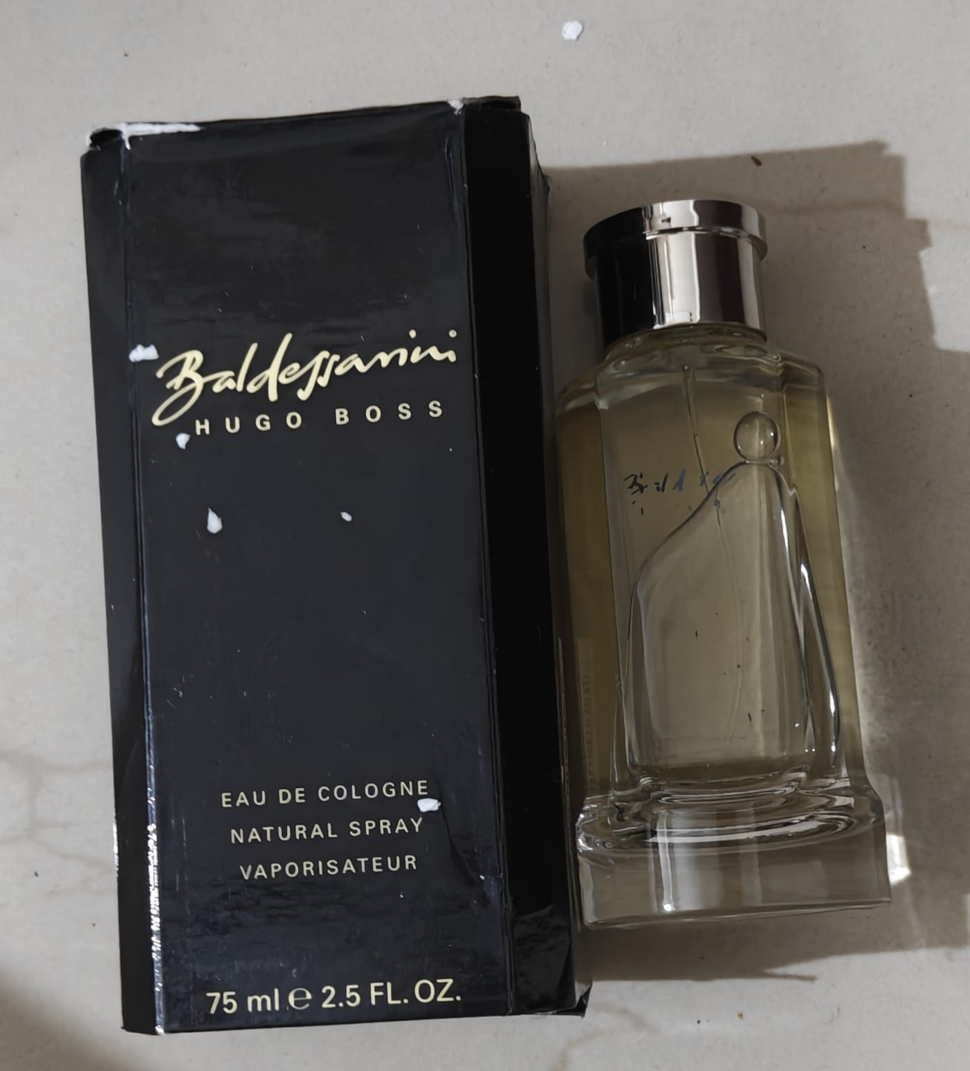 Baldessarini - Hugo Boss Edc 75ml Retail - No Cellophane - Boxes Damaged - Around 2012 Batch
