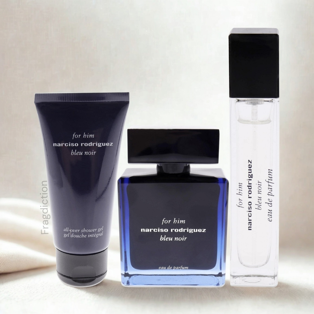 Bleu Noir Edp For Him Gift Set - 100ml Retail Perfume + 10ml Perfume + 50ml Showergel