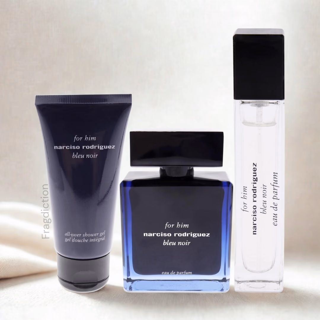 Bleu Noir Edp For Him Gift Set - 100ml Retail Perfume + 10ml Perfume + 50ml Showergel